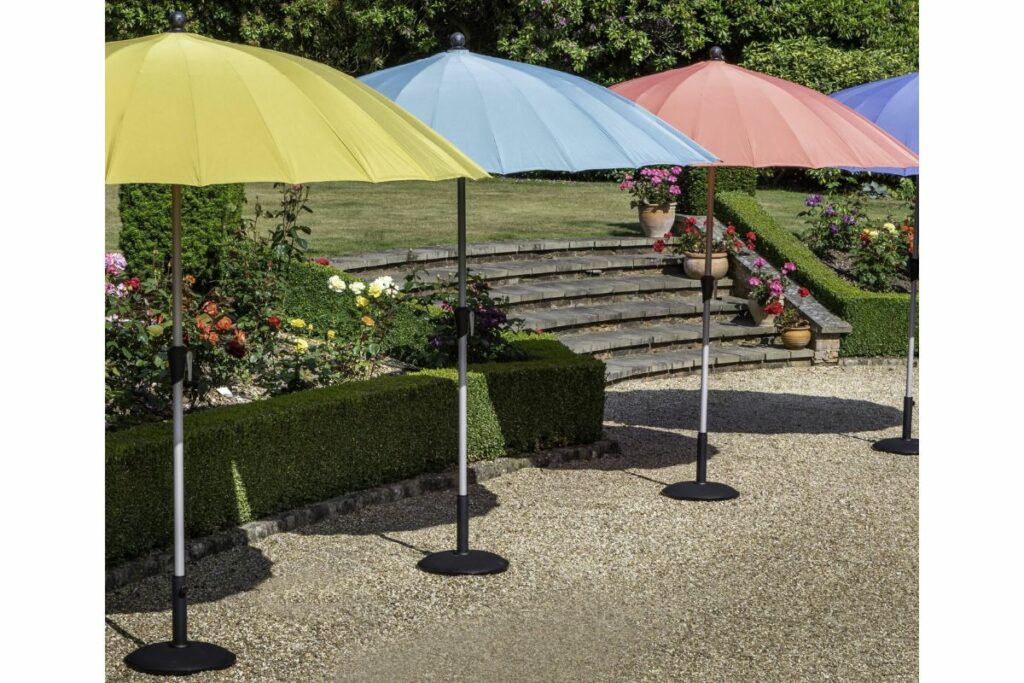 Hartman Shanghai parasols  at Hilltop Garden Centre Clacton
