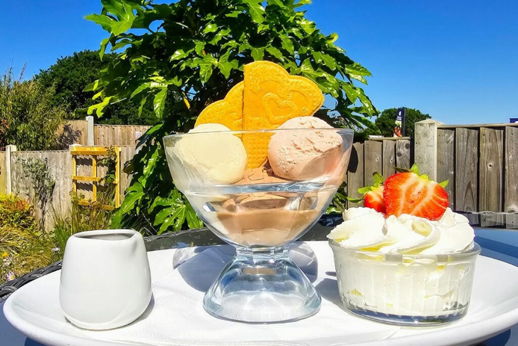 Award winning ice cream at Hilltop Garden Centre