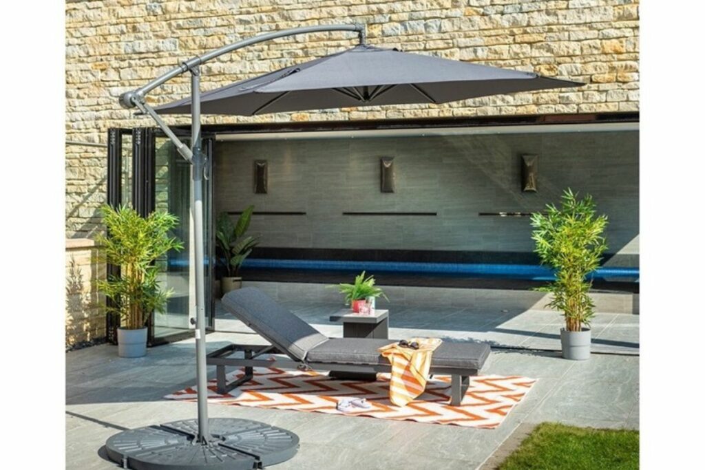 Mediterranean Cantilever Parasol at Hilltop Garden Centre Clacton