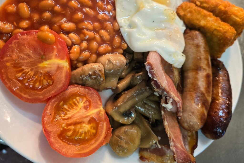 Big Breakfast at Hilltop Garden Centre with a cafe