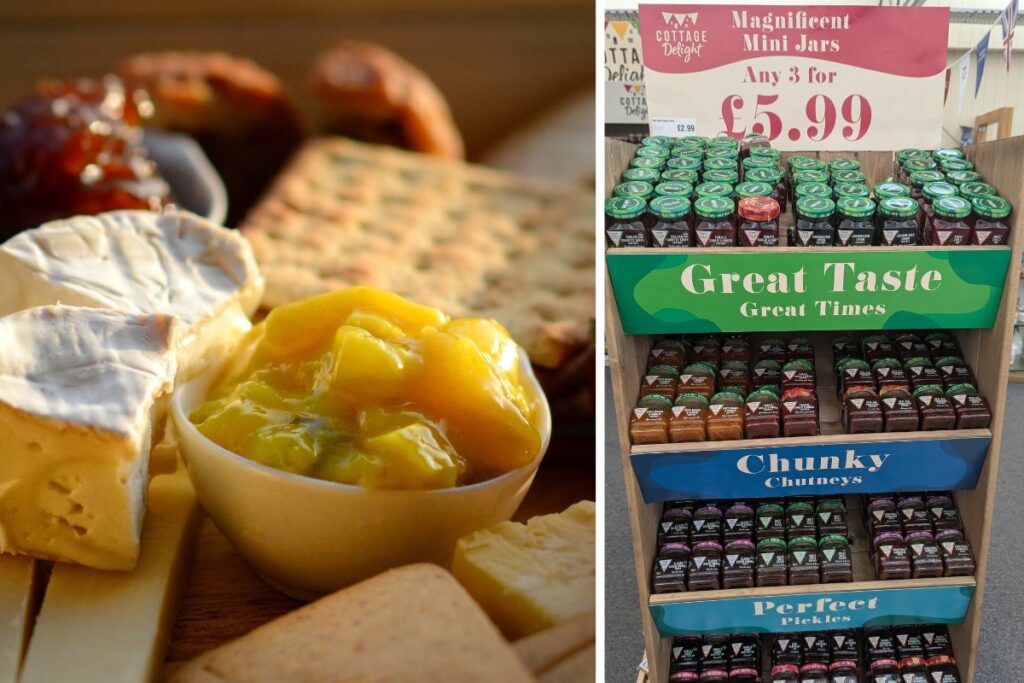 Cottage Delight chutneys at Hilltop garden Centre Clacton