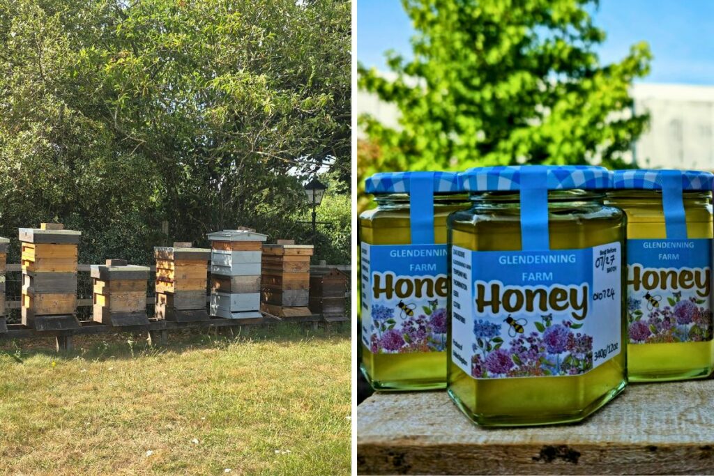 Local honey at Hilltop Garden Centre Essex