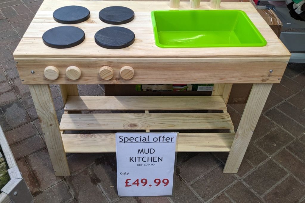 Kids play table at Hilltop Garden Centre Clacton